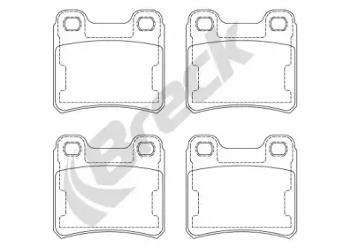 Комплект тормозных колодок, дисковый тормоз BRECK купить